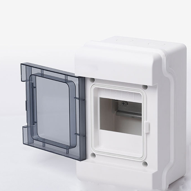 Zewnętrzna skrzynka rozdzielcza IP67 GNB-F01 6-kierunkowa wodoodporna elektryczna plastikowa skrzynka rozdzielcza z szyną zbiorczą do stycznika mcb