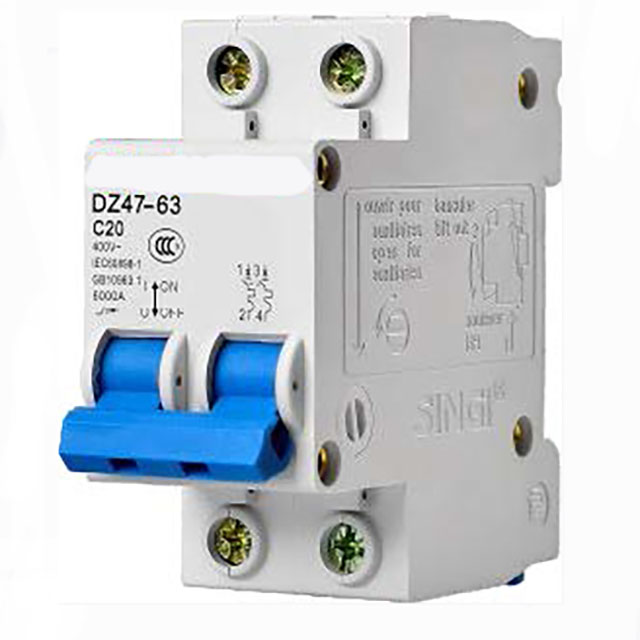 Jednofazowy najlepszej jakości 2-biegunowy SWM-125 DC MCB miniaturowy wyłącznik nadprądowy Mini przełącznik MCB rcbo/mcb/mccb