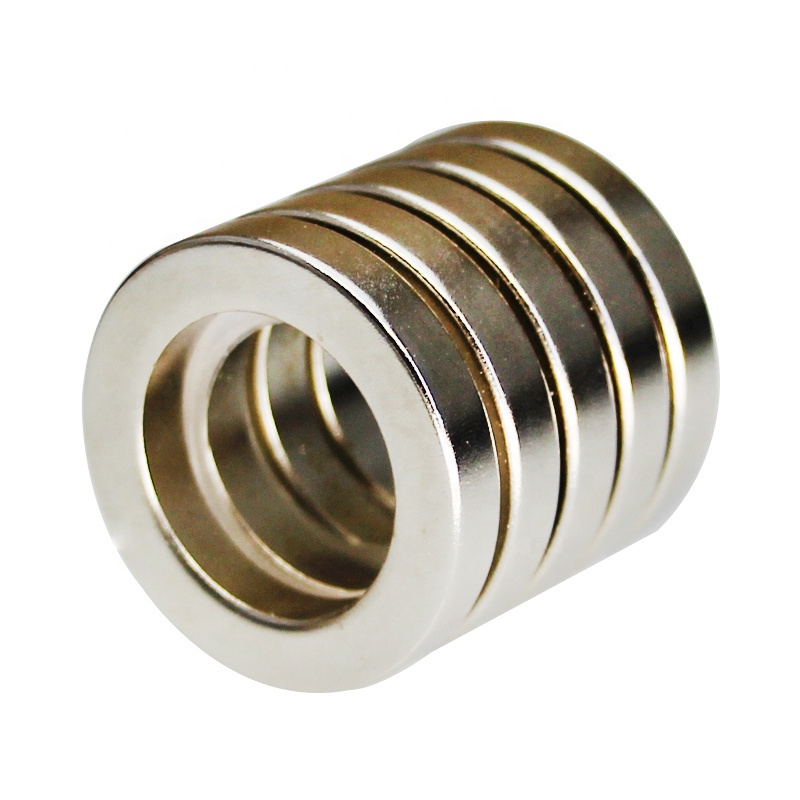 Mocne neodymowe magnesy pierścieniowe do głośników wykonane z metali ziem rzadkich 20 mm x 6 mm x 2 mm