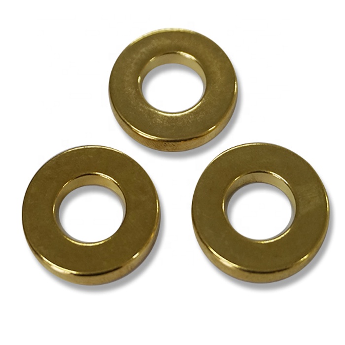 Małe magnesy pierścieniowe o średnicy 11 mm N42, bardzo mocne, pokryte złotem