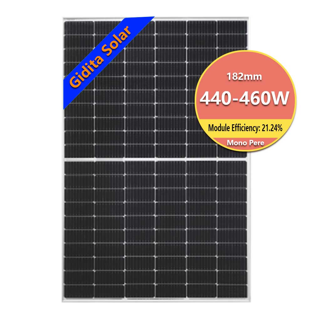 Panel słoneczny o doskonałej wydajności, monokrystaliczny panel słoneczny IP68, panel słoneczny 440 W 450 W 460 W
