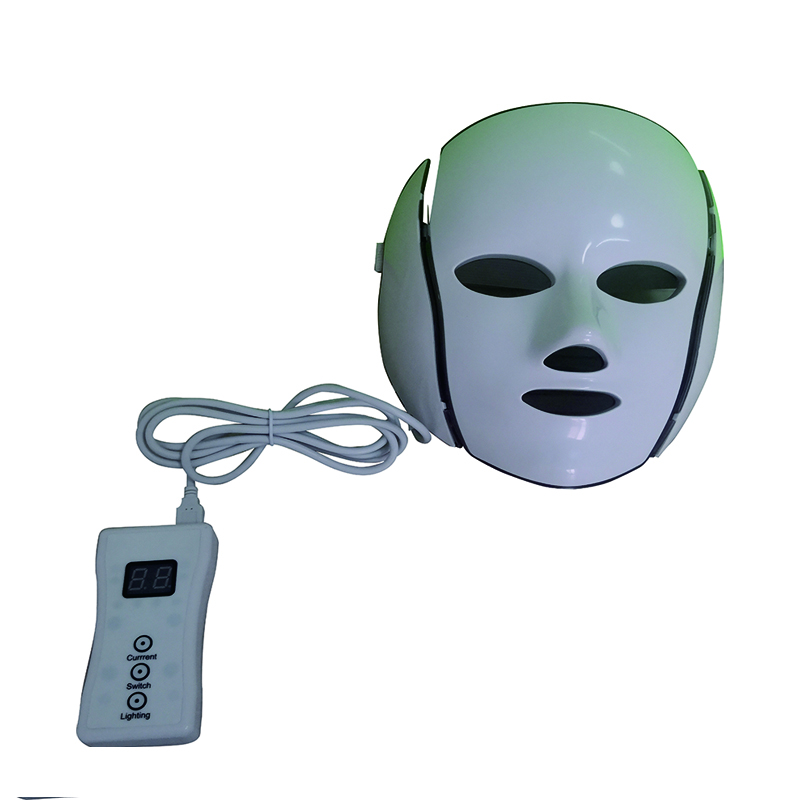 Siedmiokolorowa terapia medyczna Lady Kosmetyczna maska ​​do twarzy Masażer twarzy z pilotem i adapterem